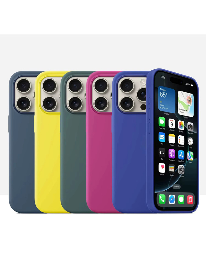 Apple Original Silikonhülle für iPhone 16 Pro Max, iPhone 16 Pro und iPhone 16 Plus in Pink und Multicolour mit MagSafe Unterstützung - Bild 2