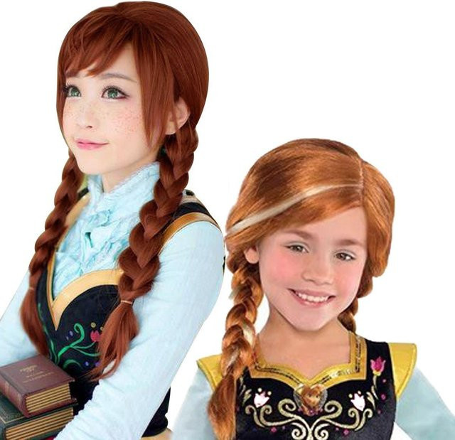 KIDSW Prinzessin Elsa Perücke Zöpfe, Haaraccessoires, Set / Bundle - Bild 1