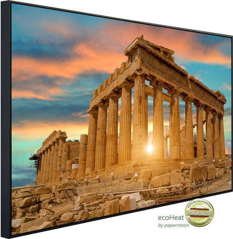 papermoon Infrarotheizung EcoHeat Parthenon Athen mit Matt-Effekt in Bunt, App-Steuerung und Überhitzungsschutz - Bild 1