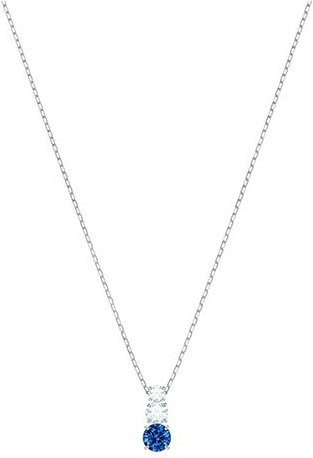 Swarovski Halskette Attract Trilogy, Blau, Kristall, Edelstahl, Damen - Bild 1
