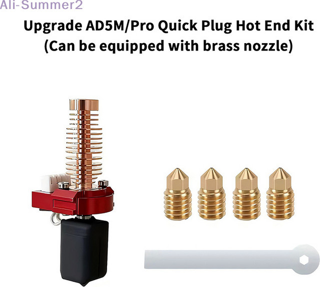 Flashforge Nozzle Kit für Adventurer 5M und 5M Pro mit 4 diversen Düsen für das Hotend Printing Head - Bild 1