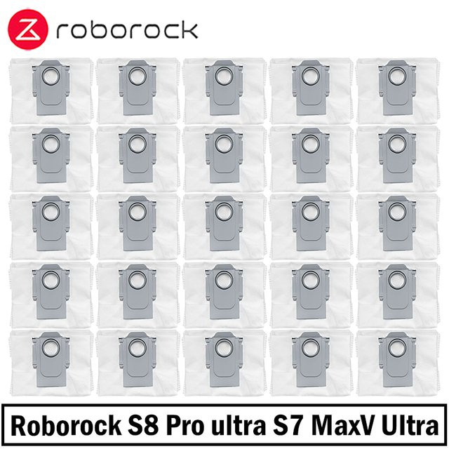 Roborock Staubbeutel Zubehör in Weiß für S8 Pro Ultra, S8+, S7 Maxv Ultra, S7 Pro Ultra, Q8 Max Plus und Q7 Max - Bild 1