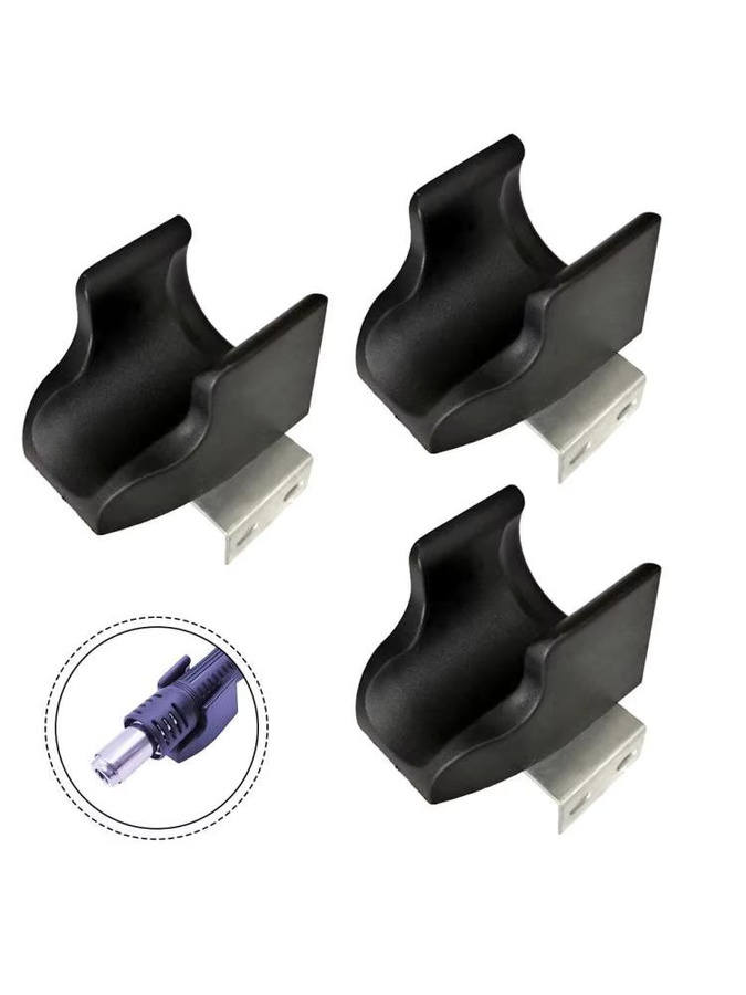 Vibratite Wandhalterung aus Metall für Heißluftgebläse-Griffe, 3er-Set, Schwarz, passend für 858DA Lötstationen - Bild 5