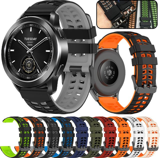 Xiaomi Uhrenarmband Silikon, 22 mm, Schwarz - Bild 1