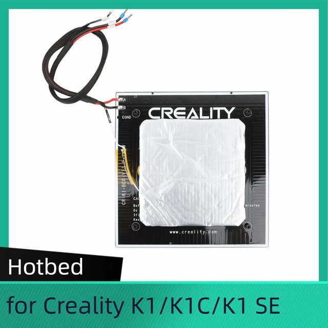 Creality K1 Hotbed Plate Kit 24V 280W für K1, K1C und K1 SE 3D-Drucker, B/B: 235 x 235 mm - Bild 1