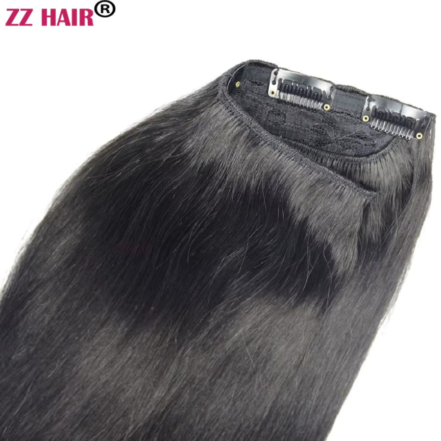 ZZHAIR Remy-Haarverlängerung, Clip-in-Einteiler, glatt, 200 g - Bild 4
