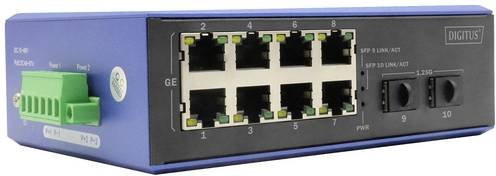 Digitus DN-651150 Industrial Ethernet Switch mit 8 + 2 Ports 10/100/1000 Mbit/s in Blau - Bild 1
