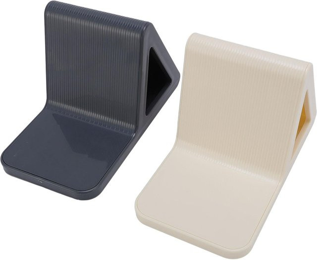 Koogeelife Dusch-Fußstütze Set zum Rasieren der Beine, 2 Stück, beige, rutschfest und ohne Bohren zu montieren - Bild 1