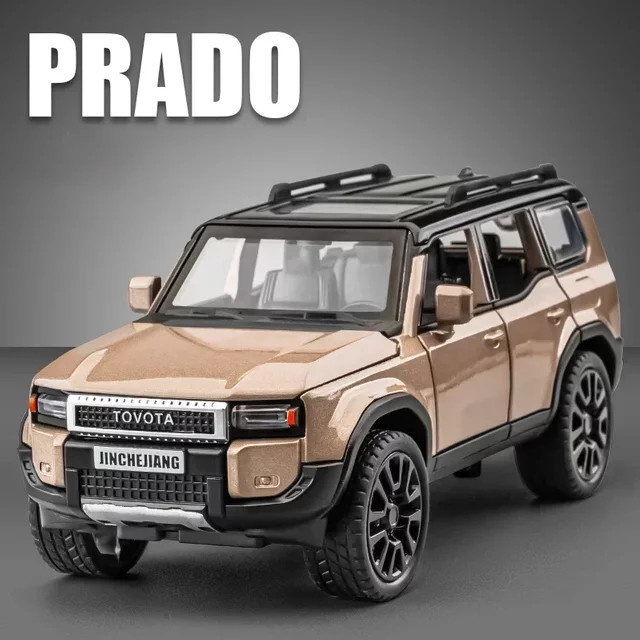 KaKBeir Land Cruiser Prado SUV 2024 Modellauto, 1:32, mit Sound und Licht, Metall - Bild 1