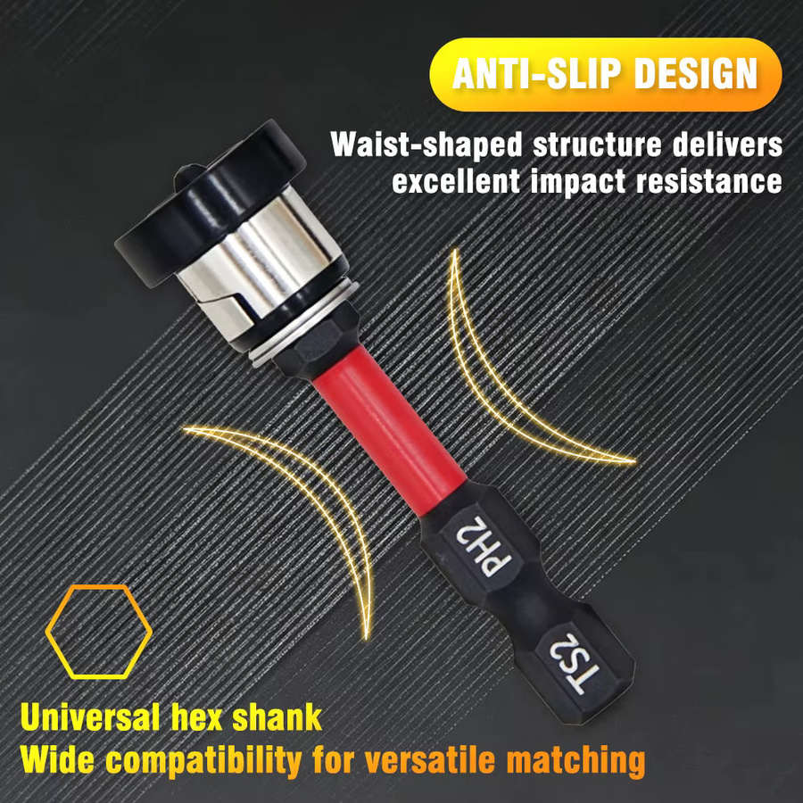 SHENSEN S2 Stahl Magnetische Positionierungs-Schraubendreher-Bits für Trockenbau und Gipskarton, Sechskant-Selbstschneidende Bits - Bild 5