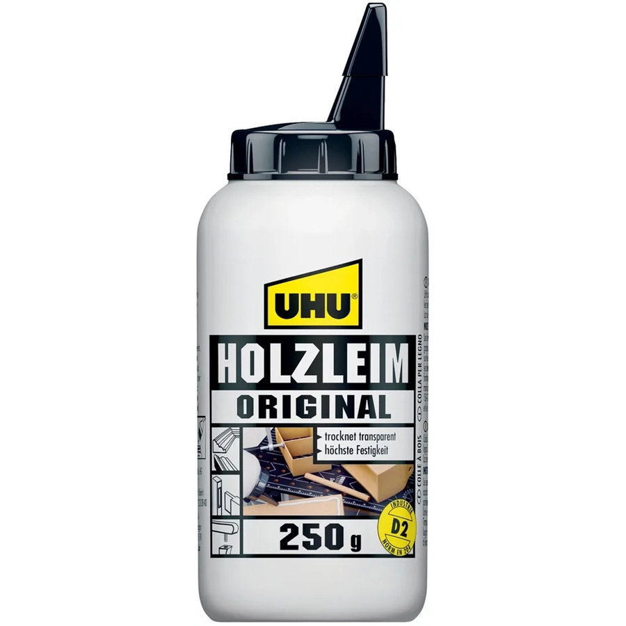 UHU Original D2 Holzleim in Transparent und Weiß, 250 g - Bild 2