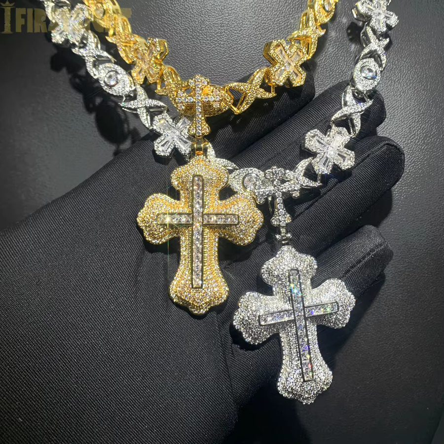 Anhänger Halskette, Gold, Zirkonia, Unisex - Bild 3