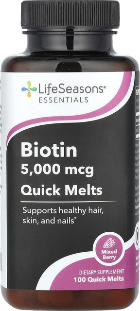 LifeSeasons Biotin, Gemischte Beeren, 100 Tabletten - Bild 1