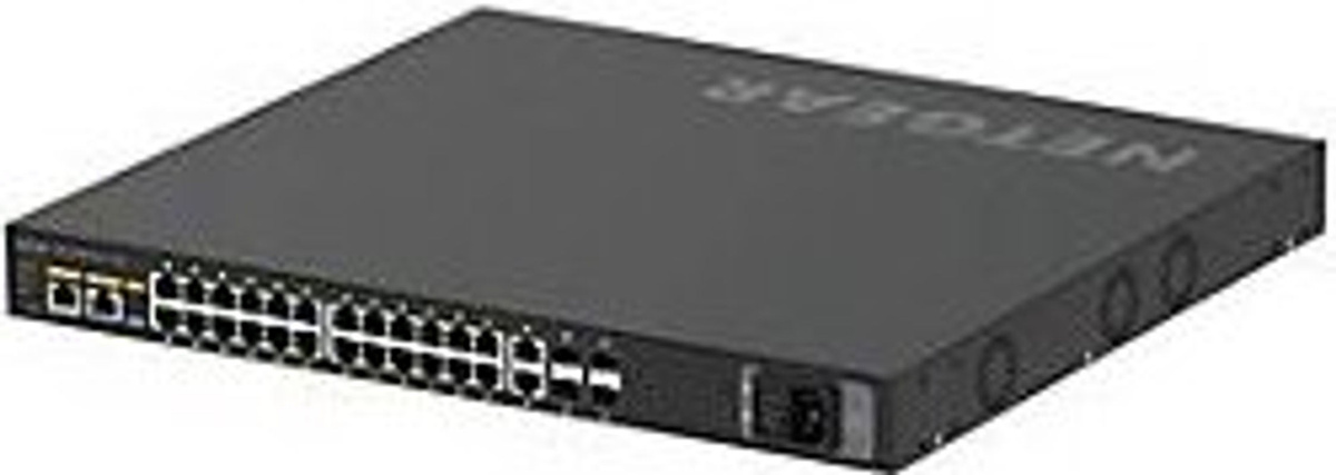 Netgear M4250-26G4XF-PoE+ Managed L3 Switch mit 24x1G PoE+ 480W, 2x1G und 4x10G SFP+ in Schwarz (GSM4230PX-100EUS) - Bild 2
