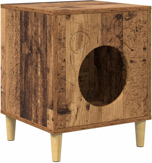 vidaXL Katzenhaus aus Holzwerkstoff in Braun, B/T/H: 42,5 x 40 x 53 cm - Bild 1