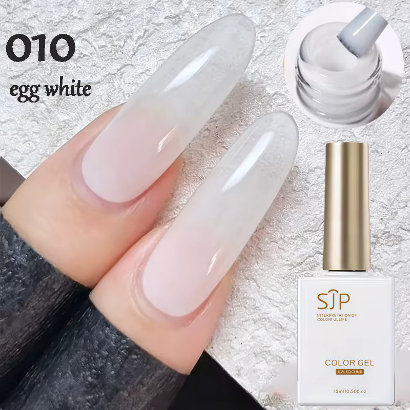 SJP Jelly Gel Nagellack, Kristallbraun, Glänzend, Unisex - Bild 2