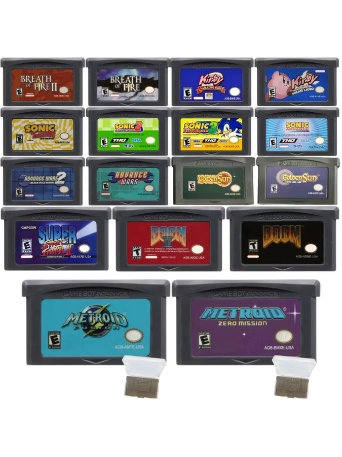 Kirby Wars, Golden Sun, Street Fighter, Doom, Metroid, Videospiel mit GBA SP - Bild 2