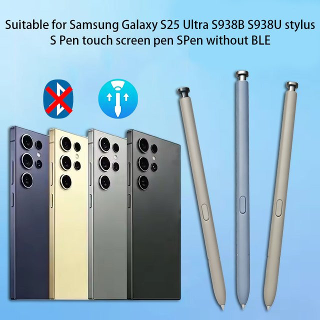 Samsung Stylus Pen für Galaxy S25 Ultra SM-S938 Serie, Ergonomischer Ersatz-Touch-Stylus in Schwarz - Bild 1