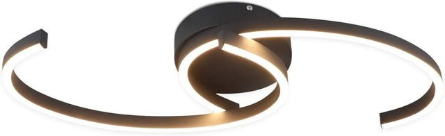 NETTLIFE LED Deckenleuchte aus Metall in Schwarz, moderne Ring-Leuchte für Wohnzimmer, Schlafzimmer und Küche - Bild 1