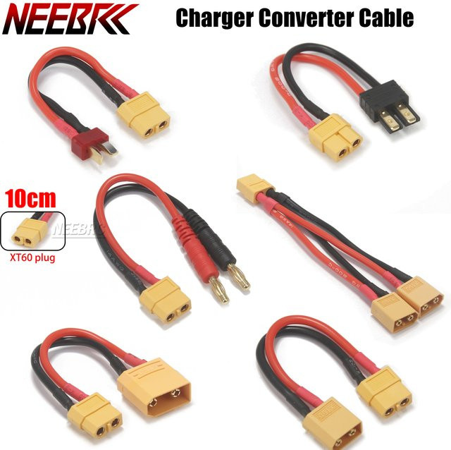 NeebRC RC Multi Batterie Ladegerät Adapter Set mit Entlader Kabel Konverter für IMAX B6 B6AC Modell Auto Teile mit 4,0mm Banana, T, XT60, XT90 und TRX Steckern - Bild 1