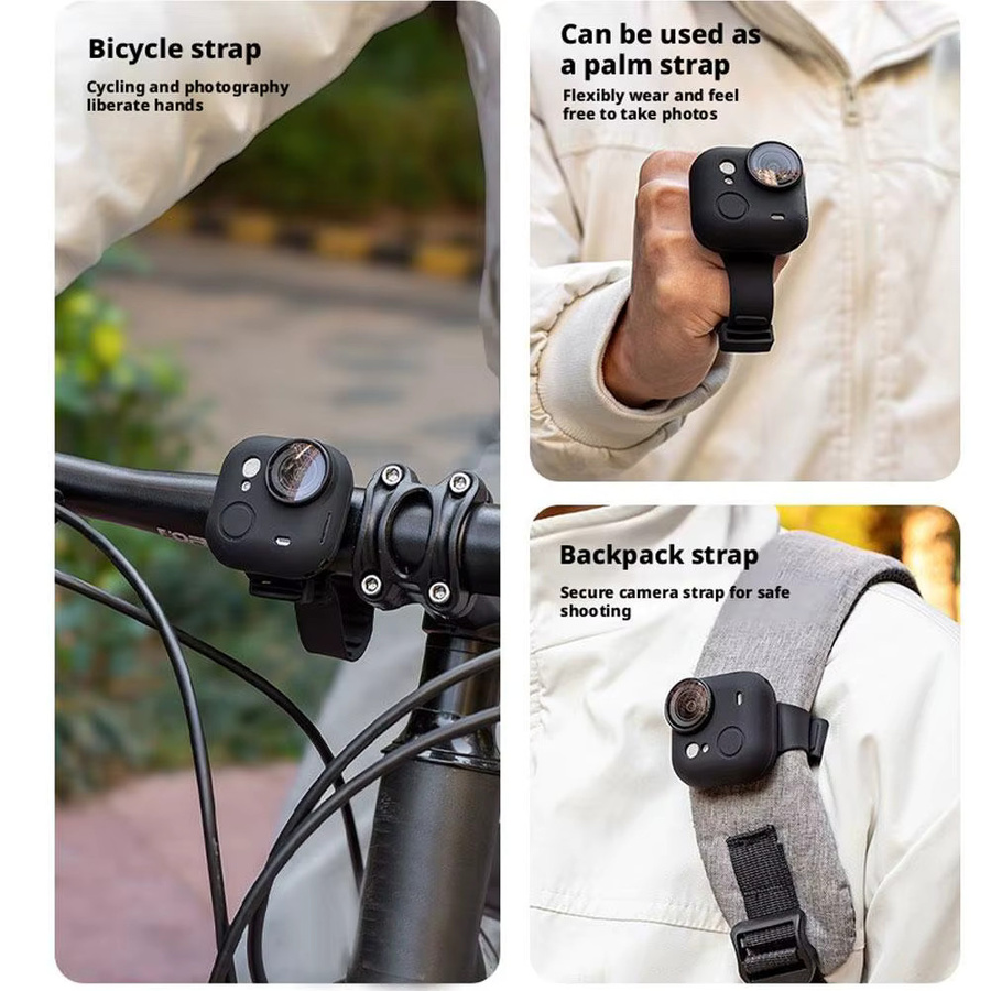 Insta360 GO Ultra Silikon-Schutzhülle mit verstellbarem Armband in Grün - Bild 4