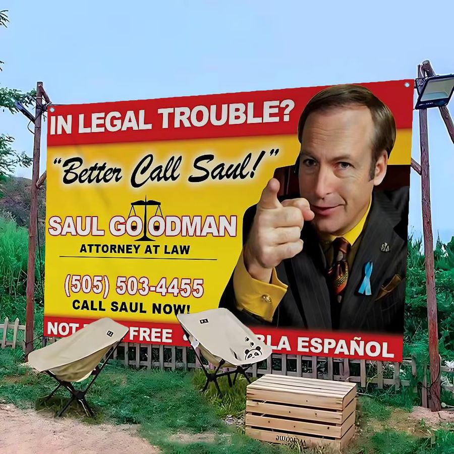 Better Call Saul Cartoon Wandbehang Potdemiel als dekorative Flagge für dein Zuhause - Bild 3