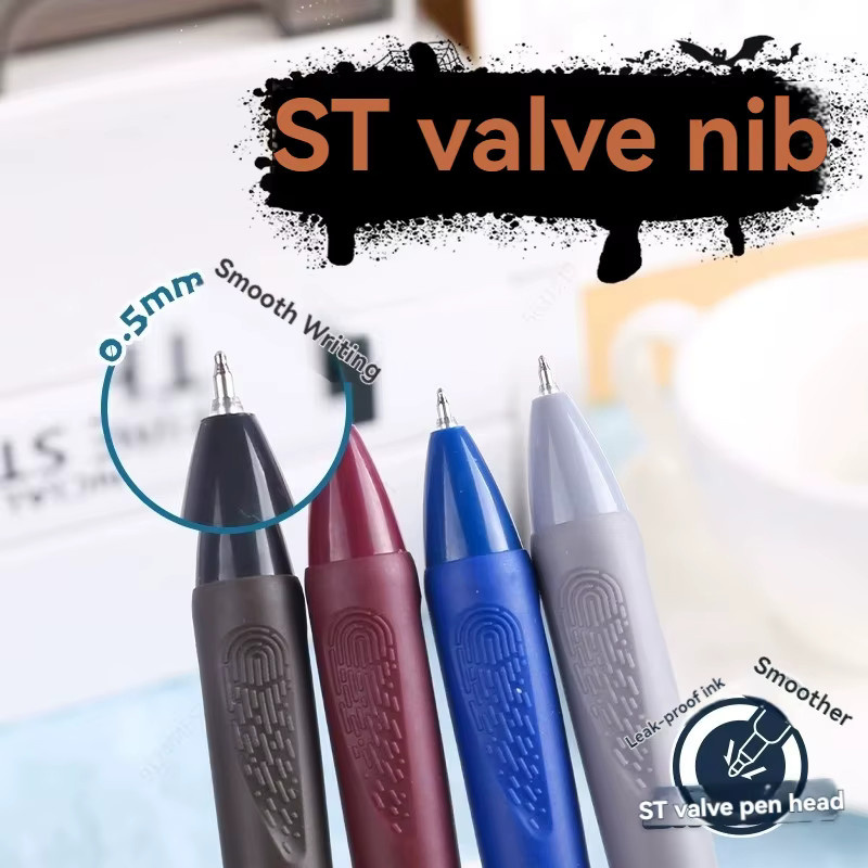 Haile Gelstifte Schwarz 4er Set mit 0,5 mm feiner Spitze für Journaling und Bürobedarf - Bild 4