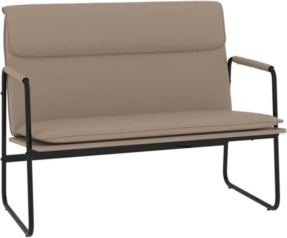 Sitzbank mit Rückenlehne von vidaxl in Braun aus Kunstleder, B/T/H: 100 x 64 x 80 cm - Bild 1