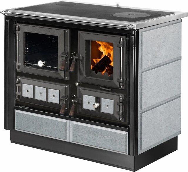 Justus Küchenofen Rustico 90 2.0 Speckstein Schwarz 7 kW - Bild 1