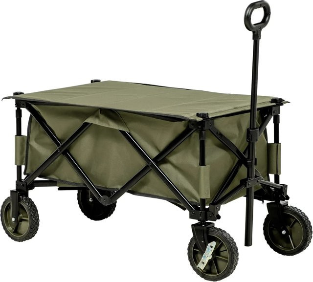 Outsunny Gartenwagen aus Stahl und Polyester, B/T/H: 55 x 108 x 93 cm - Bild 1