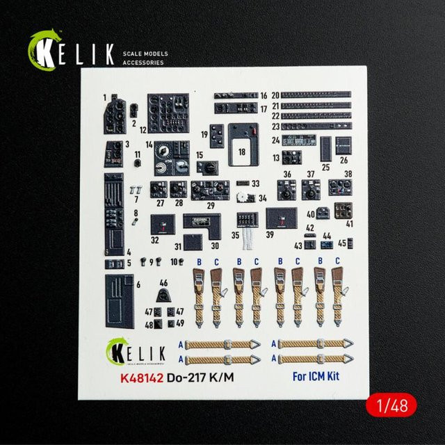 ICM Do-217 K/M - Interior 3D-Decals - Bild 1