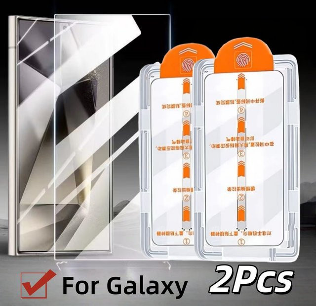 Samsung 2er-Pack Displayschutzfolien aus gehärtetem Glas für Galaxy S25, S24, S23 Plus und S23 Ultra, transparent - Bild 1