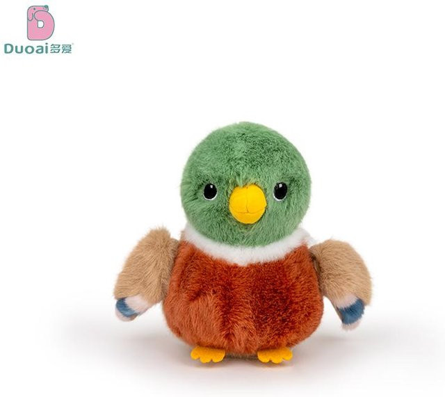 Yiran toy Niedliche Vogel Plüschtiere, Papagei, Spatz, Meise, Eisvogel, Plüsch Schlüsselanhänger, ab 14 Jahren - Bild 1