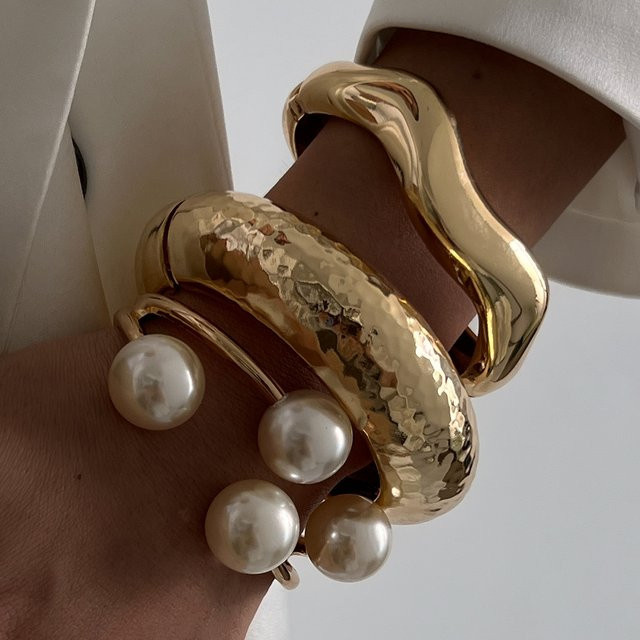 Ingemark Manschettenarmband, Imitationsperlen, Damen - Bild 1