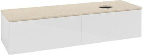 V&B Waschtischunterschrank Antao ohne Frontstruktur in Weiß, B/T: 160 x 50 cm - Bild 1