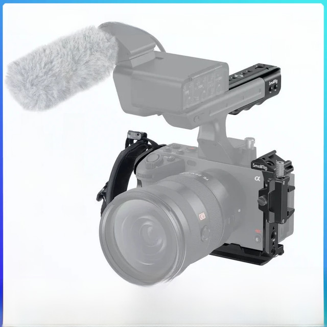 SmallRig Cage Kit für Sony FX30 und FX3 in Schwarz mit XLR-Handle-Extension, Handgelenkband und Kabelclip - Bild 1