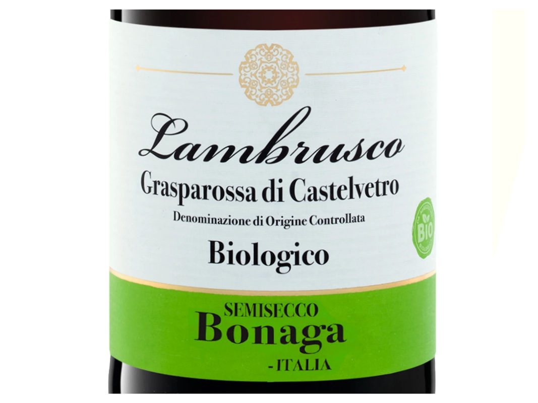 BIO Villa Bonaga Lambrusco Grasparossa di Castelvetro DOC Perlwein 2023, Demi-Sec, Italien - Bild 2