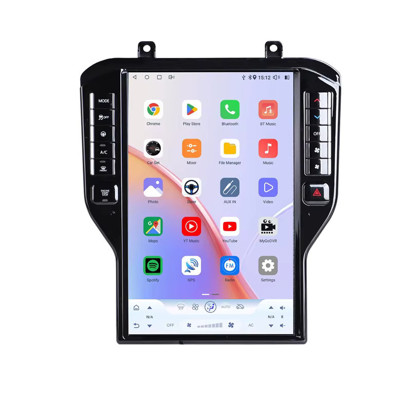 Roadonline Android 14 Multimedia Player für Ford Mustang Shelby 2015-2023, 14,5 Zoll, 8-Core Stereo Empfänger mit GPS, 4G, WIFI und Carplay, Schwarz - Bild 5