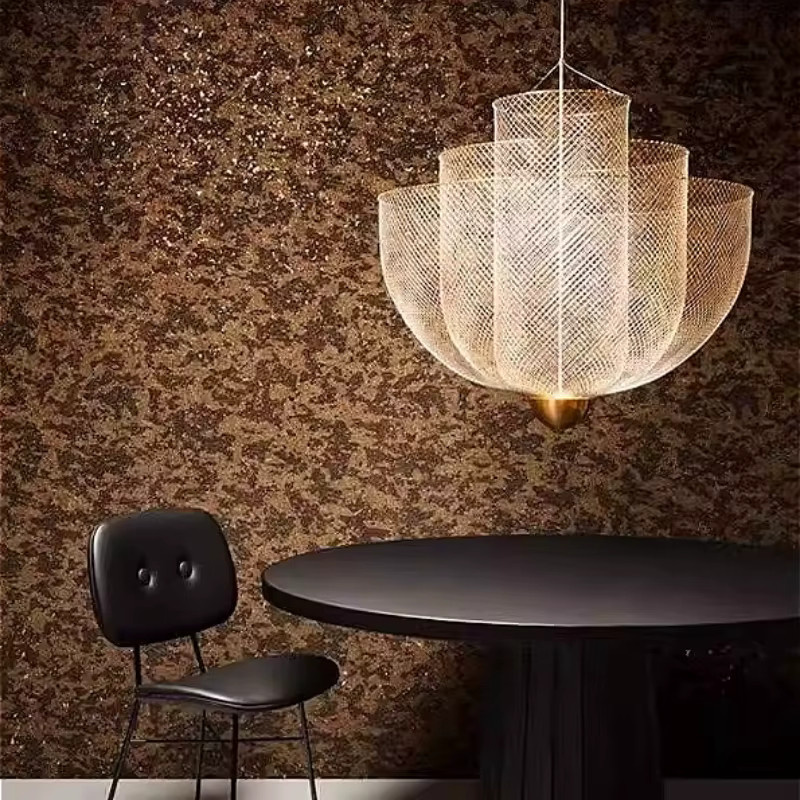 Moooi Designer LED Kronleuchter aus Metall in Gold/Messing, minimalistische Pendelleuchte für dein Wohnzimmer - Bild 2