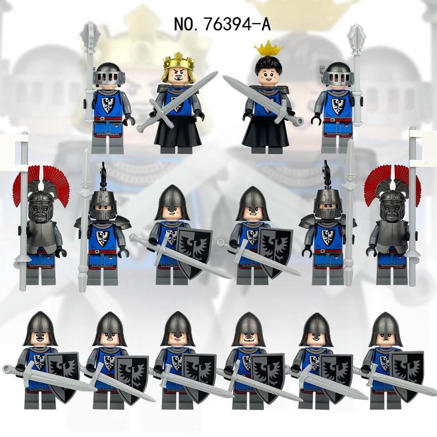 Humanoide Puppen Minifiguren aus Kunststoff, Bunt / Mehrfarbig - Bild 1