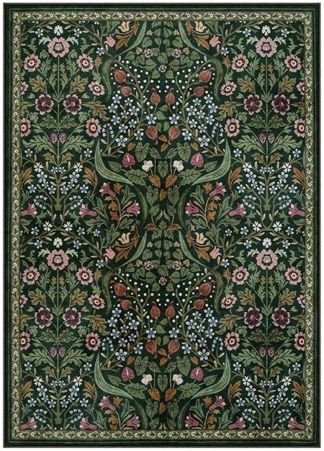 Wucifang Jewelry Boho Regenbogen Sonnenschein Teppich, Vintage Bohemian Design, rutschfest und waschbar, B/B: 80 x 120 cm - Bild 1