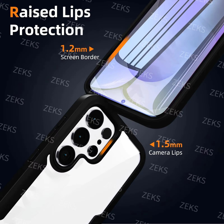 Fundas 360 Grad Ganzkörper-Schutzhülle mit Displayschutzfolie für Samsung Galaxy S26 Ultra S25 S24 S23 S22 S21 Plus 5G in Schwarz - Bild 5