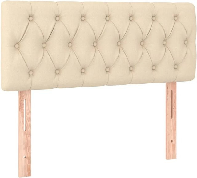 vidaXL Kopfteil Polsterteil in Beige, Breite: 90 cm, Tiefe: 7 cm, Höhe: 78-88 cm - Bild 1