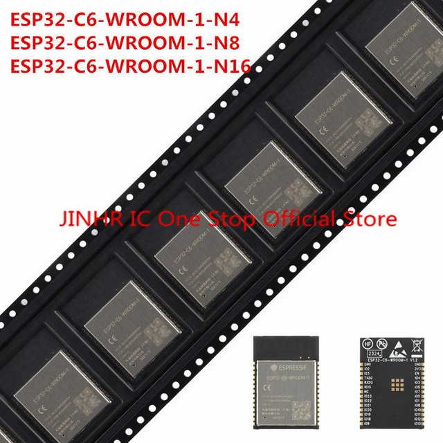 Espressif ESP32-C6-WROOM-1 Mikrocontroller Modul in Schwarz - Bild 1