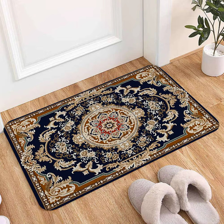 Beast Kingdom Persischer Teppich mit floralem Muster, Waschbar und Rutschfest, Multicolour, B/T: 60 x 40 cm - Bild 3