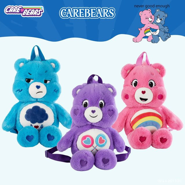 Care Bears Plüsch-Rucksack, 40 cm, Blau - Bild 1