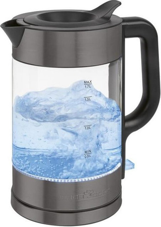 Proficook Wasserkocher PC-WKS 1322 G Dark Inox in Silber/Grau mit 1,7 l