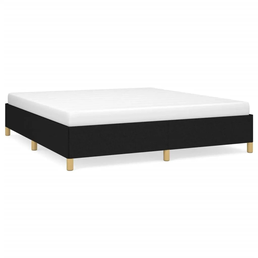 vidaXL Boxspringbett in Schwarz aus Stoff mit B/T/H: 160 x 200 x 35 cm - Bild 2
