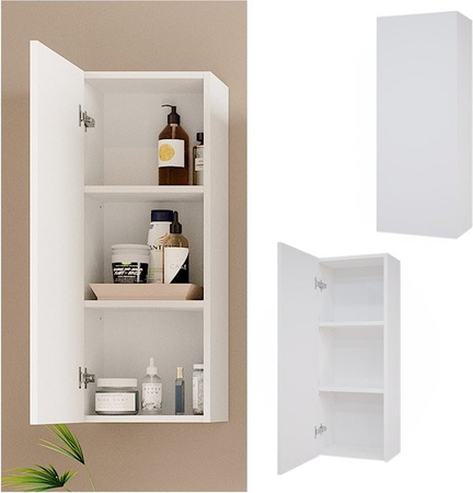 Vicco Hängeschrank Gloria Badschrank Weiß B: 33 cm, H: 84 cm, T: 21,6 cm modern mit 3 Fächern