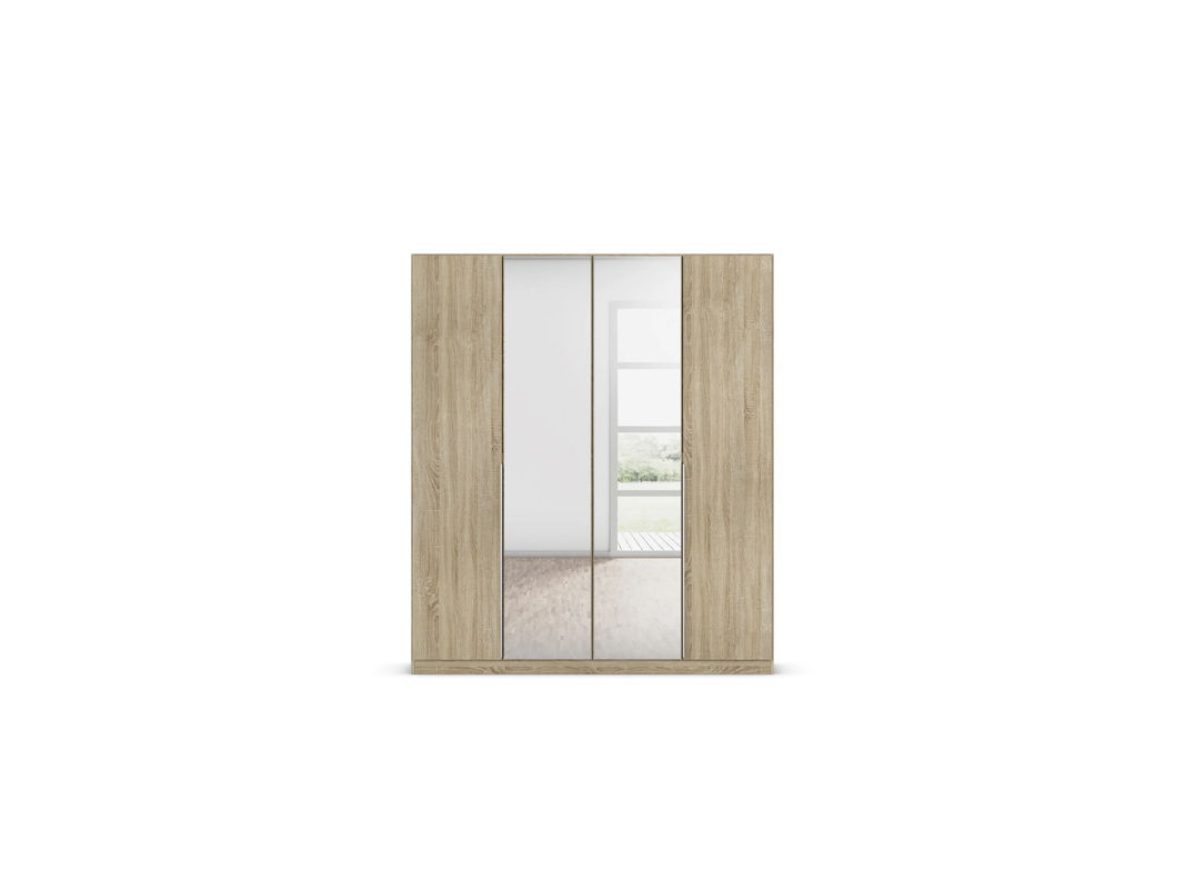 RAUCH Drehtürenschrank Alabama mit Spiegel in Eiche Sonoma, B/H: 181 x 210 cm - Bild 3